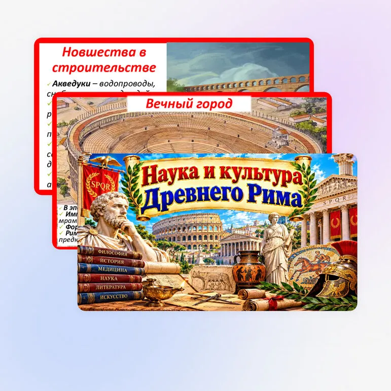 Наука и культура Древнего Рима. Презентация по истории 5 класс Мединский