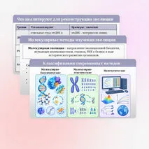 Презентация «Молекулярно-генетические, биохимические и математические методы изучения эволюции» 11 класс (углубленный уровень)
