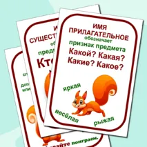 Части речи. Наглядный материал.