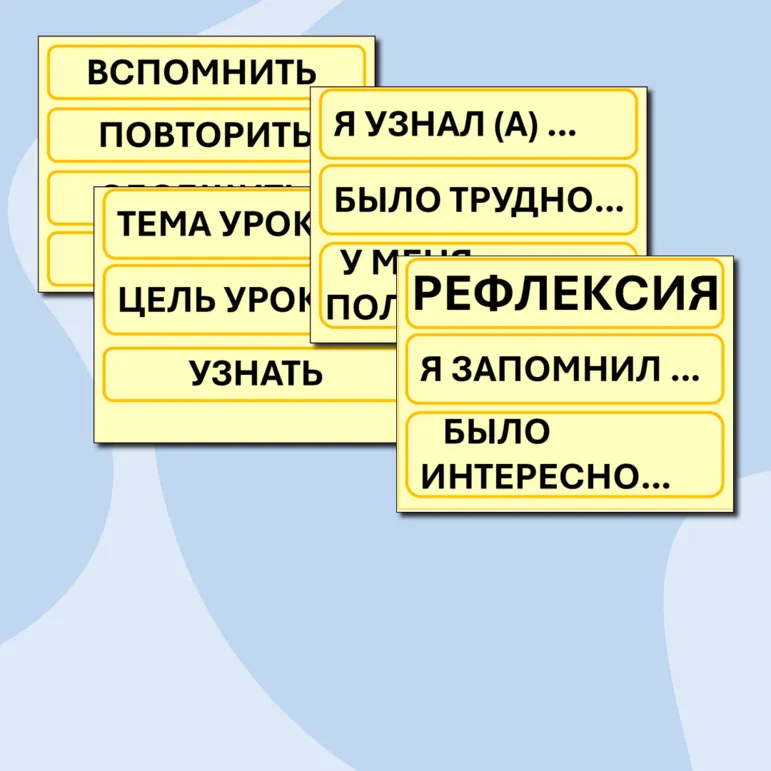 Материал для рефлексии «Рефлексия урока»