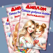 Шаблоны дипломов к празднику 