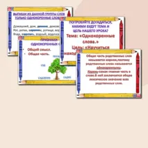 Однокоренные слова 2 класс