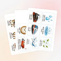 Логопедические карточки для звукоподражания