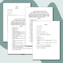 Практическая работа по математике 5 класс 