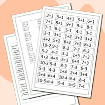 Математический лабиринт, дидактическая игра, счет в пределах 10