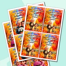 Открытки «День бабушек и дедушек» (28 октября), «С днём бабушек и дедушек»