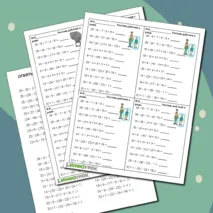 Карточки-пятиминутки по математике 