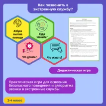 Игра по теме «Как позвонить в экстренную службу?»