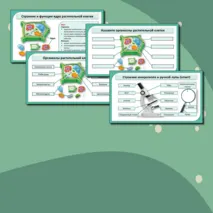 Комплект (конспект + презентация + рабочий лист + лабораторная работа + тест) «Растительная клетка, ее изучение. Лабораторная работа «Изучение микроскопического строения листа водного растения элодеи»». Биология 6 класс