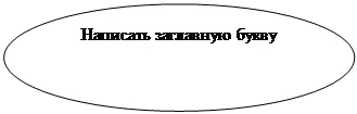 Овал: Написать заглавную букву