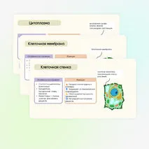Презентация + рабочий лист «Растительная клетка, её изучение»