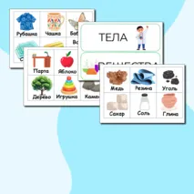 Дидактическая игра : Тела и вещества