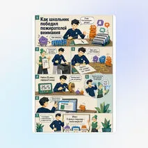Комикс «Как школьник победил пожирателей внимания»