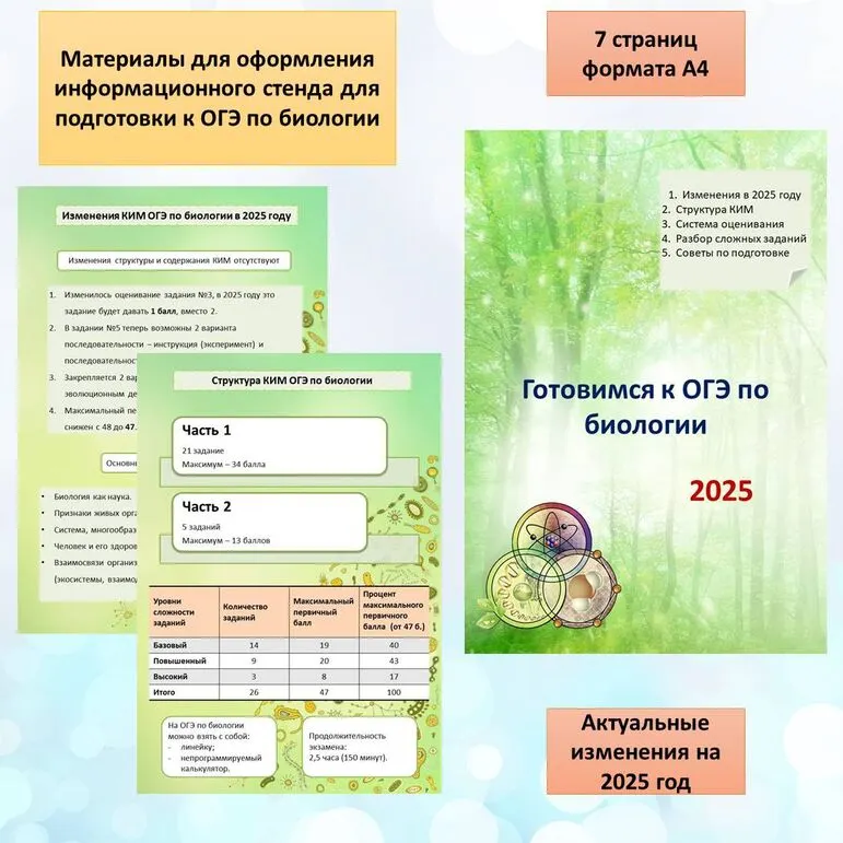 Материалы для оформления информационного стенда 