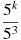 \frac{5^k}{5^3}