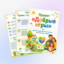 Папка-передвижка «Добрые игры»