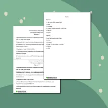 Самостоятельная работа по информатике 