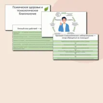 Презентация по ОБЗР «Психическое здоровье и психологическое благополучие» (11 класс, урок № 12)