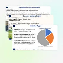 Презентация по географии «Южная Азия. Индия: общая экономико-географическая характеристика. Современные проблемы»