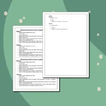 Проверочная работа по теме: 