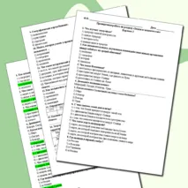 Проверочная работа по окружающему миру по разделу «Земля и человечество» 4 класс