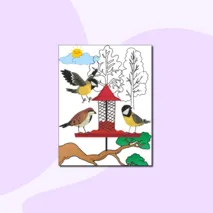 Книжка-раскраска для детей на тему «Синичкин день!»