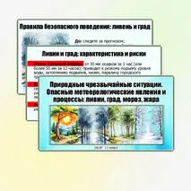 Презентация «Природные чрезвычайные ситуации. Опасные метеорологические явления и процессы: ливни, град, мороз, жара». ОБЗР. 11 класс