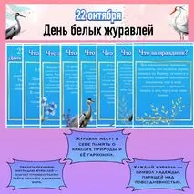 День белых журавлей. 22 октября.
