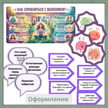 Оформление доски по теме «Как справляться с волнением?». РОВ