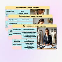 Презентация Одежда. Мода и стиль. Профессии, связанные с производством одежды.