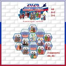 Оформление «Народы России». День народного единства. Год единства народов России
