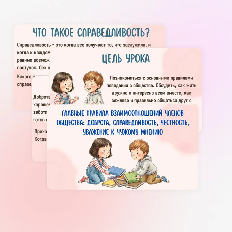 Презентация «Главные правила взаимоотношений членов общества: доброта, справедливость, честность, уважение к чужому мнению»