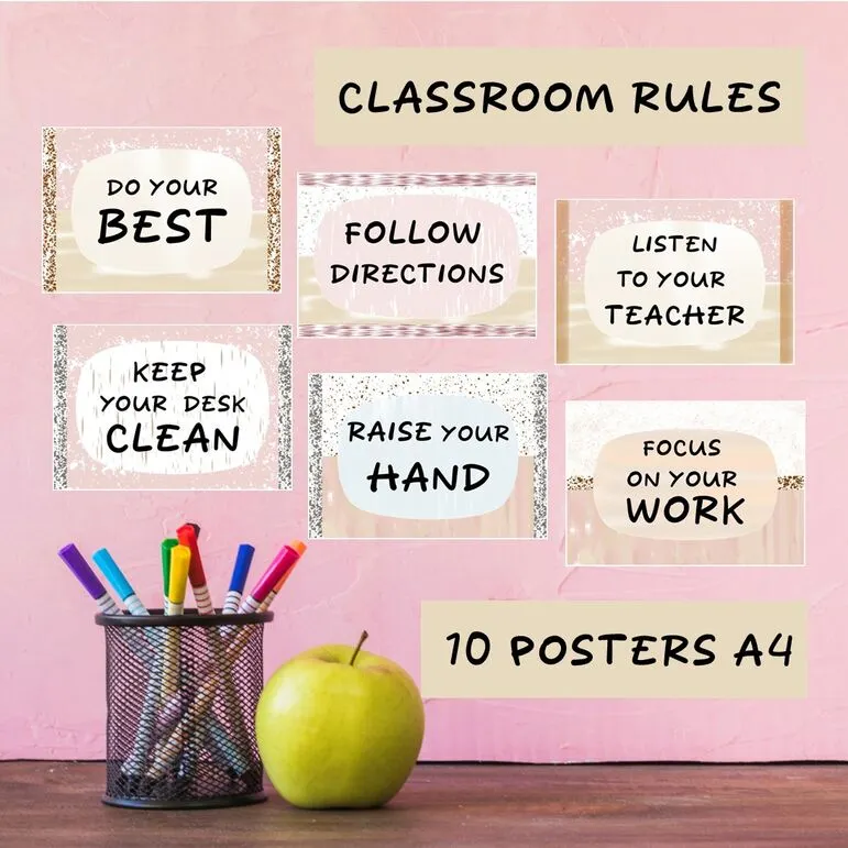 Оформление кабинета английского языка «Classroom Rules»