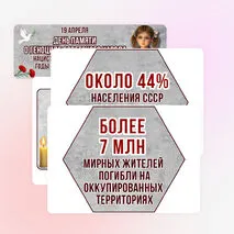 Оформление «День памяти о геноциде советского народа нацистами и их пособниками в годы Великой Отечественной войны» (19 апреля)