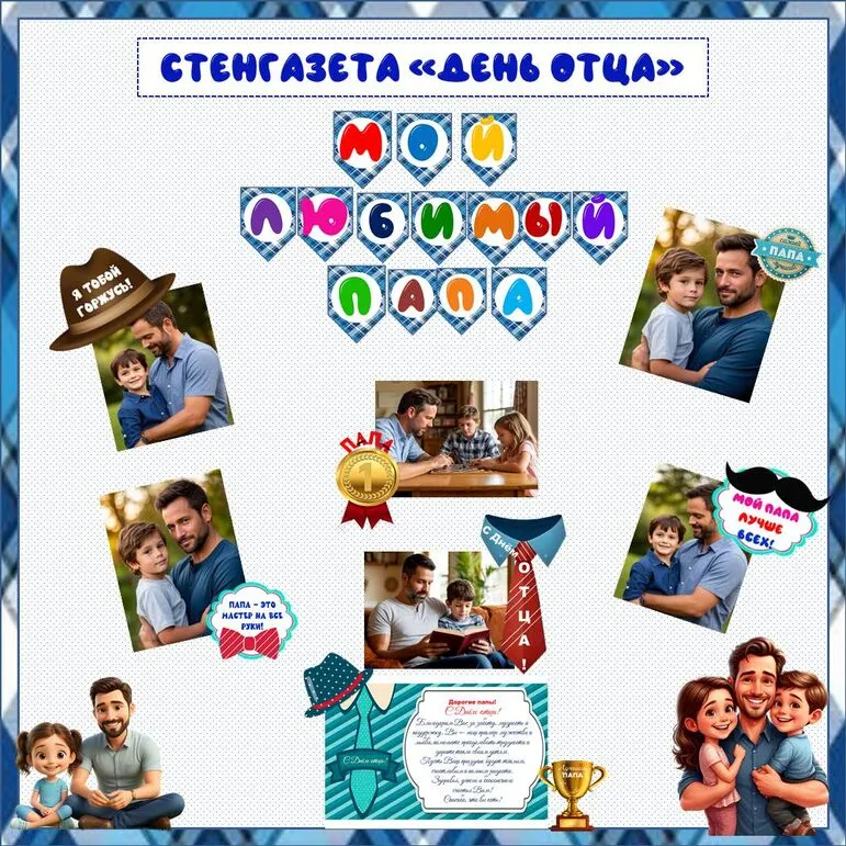 Стенгазета «С Днём отца!». «День отца»