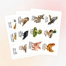 Логопедические карточки для звукоподражания