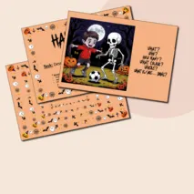 Halloween. Speaking cards.