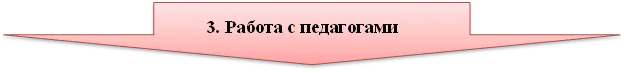 3. Работа с педагогами