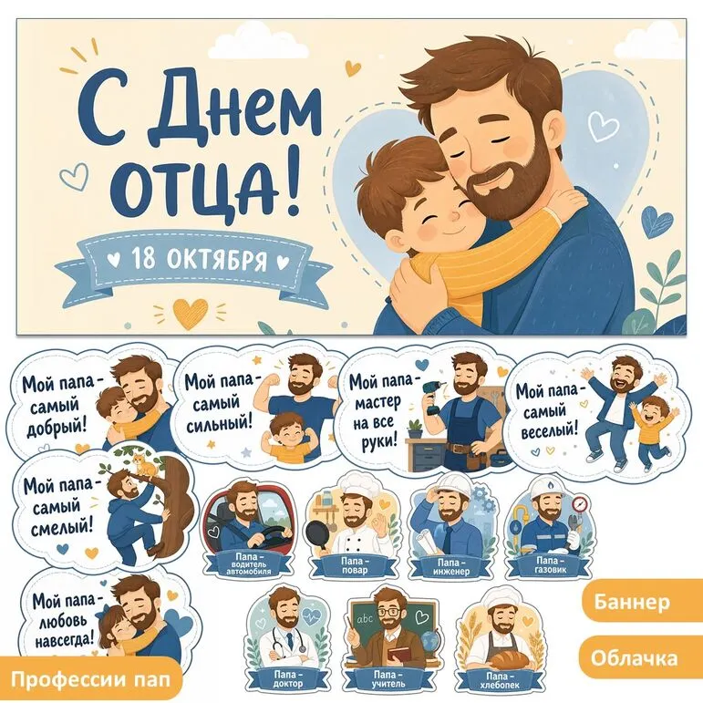 Оформление доски «День отца»