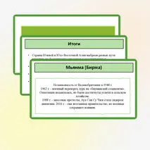 Презентация «Страны Южной и Юго-Восточной Азии во второй половине ХХ в. – начале ХХI в.»