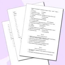 Итоговая контрольная работа «От древнерусской литературы до литературы 1 четверти XIX века»