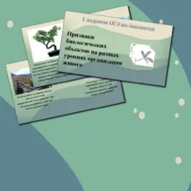 Разбор основных типов задания №1 ОГЭ по биологии