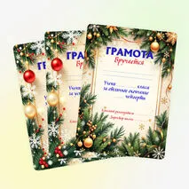 Грамоты на окончание четверти.