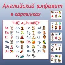 Английский алфавит в картинках