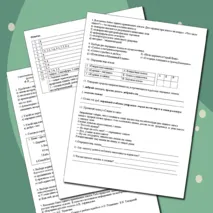 Самостоятельная работа по теме 