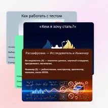 Интерактивная профориентационная презентация Тест: «Кем я хочу стать?» для старшеклассников