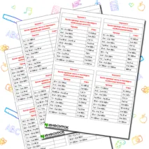 Карточки-пятиминутки по математике 