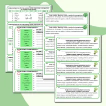 Карточки-пятиминутки по теме 