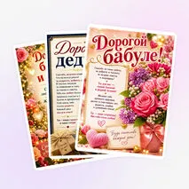 Открытки для бабушек и дедушек