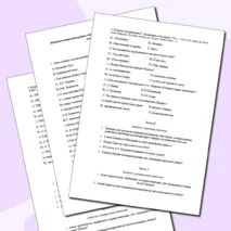 Итоговая контрольная работа «От древнерусской литературы до литературы 1 четверти XIX века»